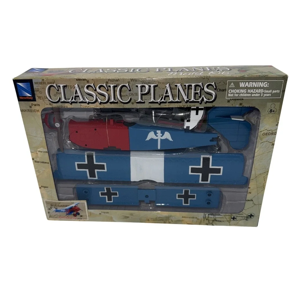 NewRay Classic Planes Fokker D.VII Bi-Plane‎ Airplane Model Kit